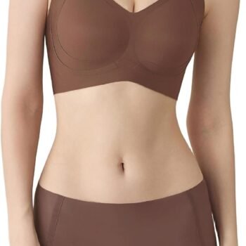 Bra and Panty Set Push-Up and Sports, Seamless Breathable Wireless Underwear Lingerie, Comfortable Intimate for Everyday Wear