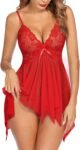 Lingerie for Women Lace Babydoll Sleepwear Boudoir Outfits Plus Size Langeray XS-5XL