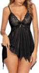 Lingerie for Women Lace Babydoll Sleepwear Boudoir Outfits Plus Size Langeray XS-5XL